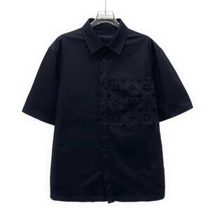 Louis Vuitton 2024 Collection black cotton short-sleeve shirt